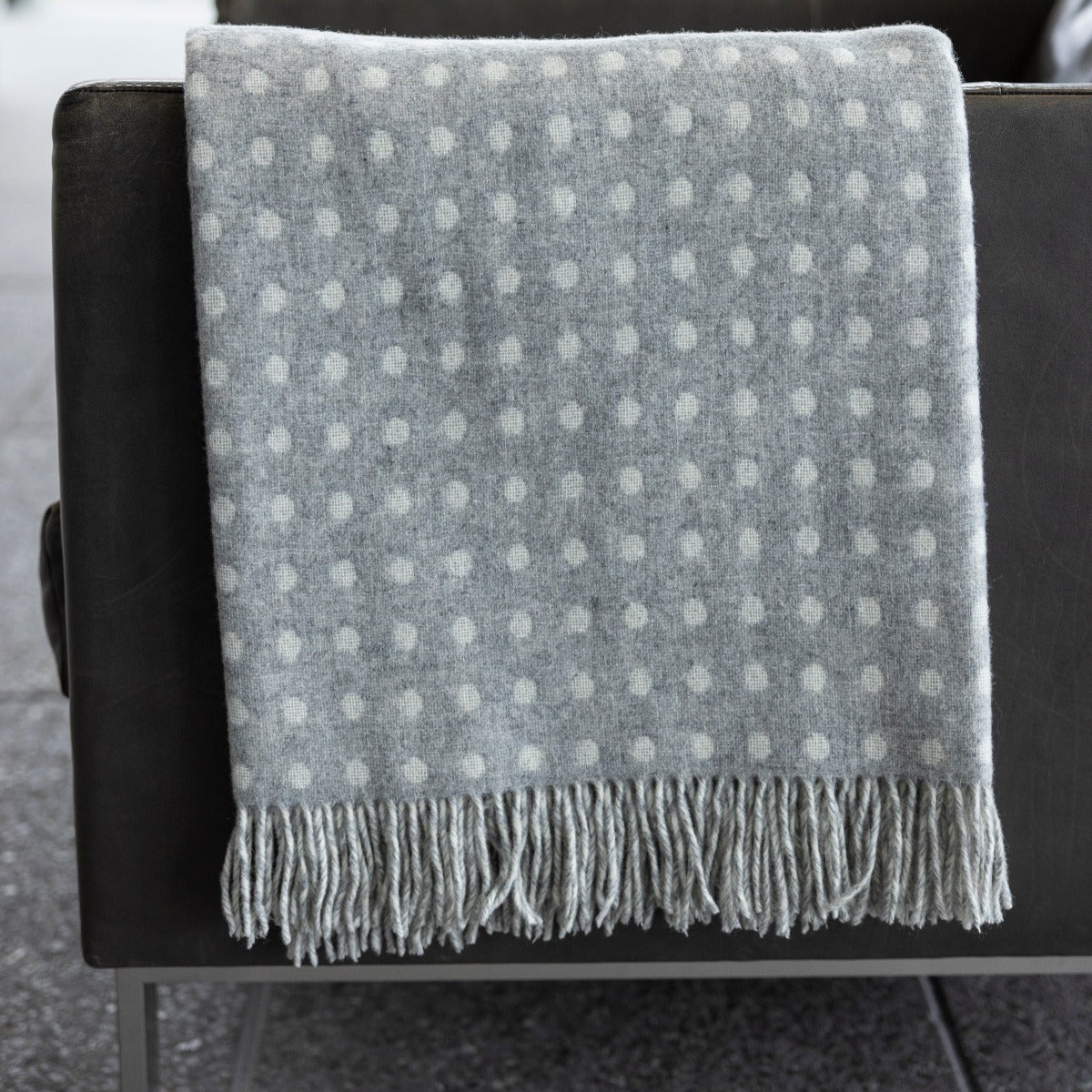 Natural Spot Merino Throw