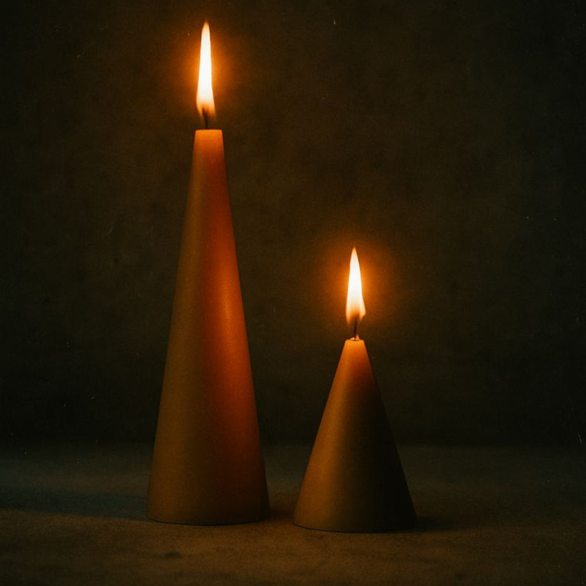 Beeswax Cone Candle Set