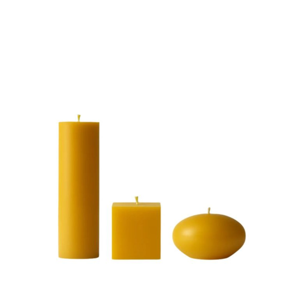 Natural Beeswax Candle Set