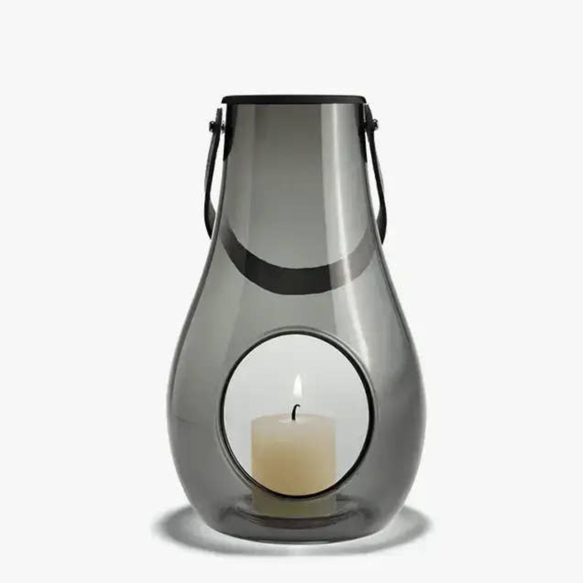 Holmegaard Lantern with Leather Handle