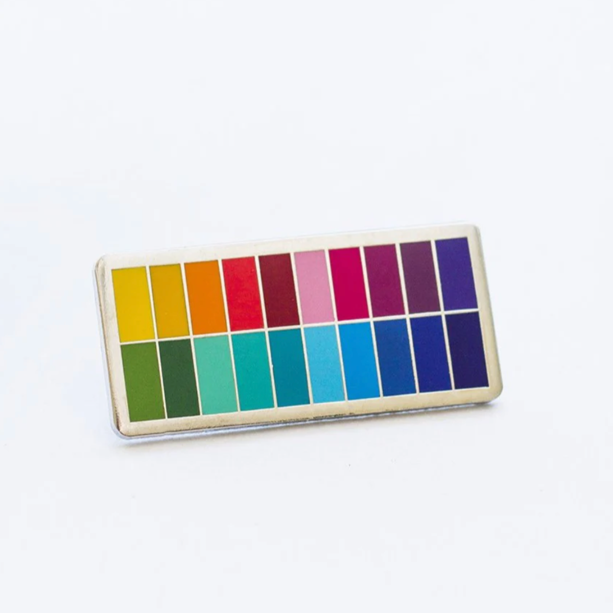 RAINBOW SLIM COLOR PALETTE ENAMEL PIN