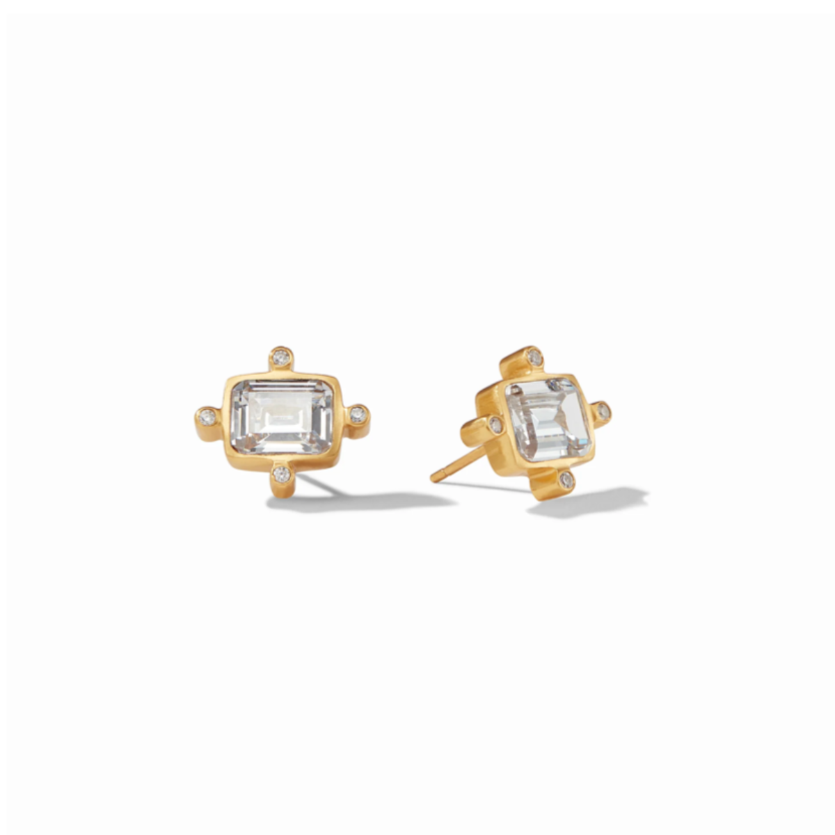 Clara Gold Stud Earrings