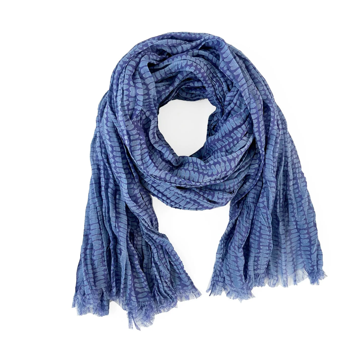 Seeds Cotton Scarf in Blue