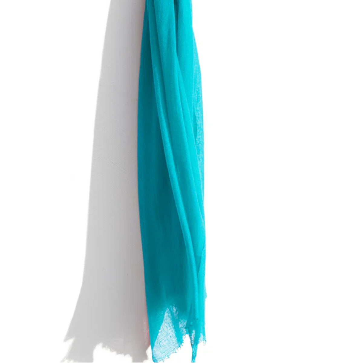 Cashmere Whisper Featherweight Stole Scarf in Aqua