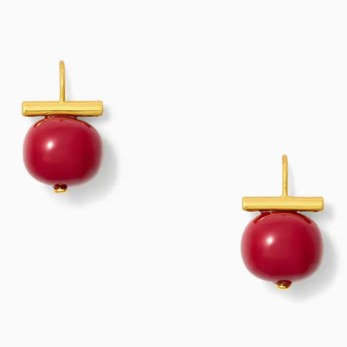 PEBBLE PEARL EARRINGS IN CLARET