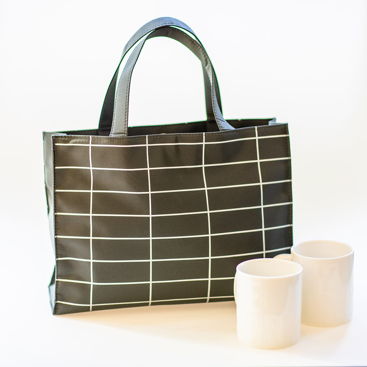 Clark Grid Tote Bag