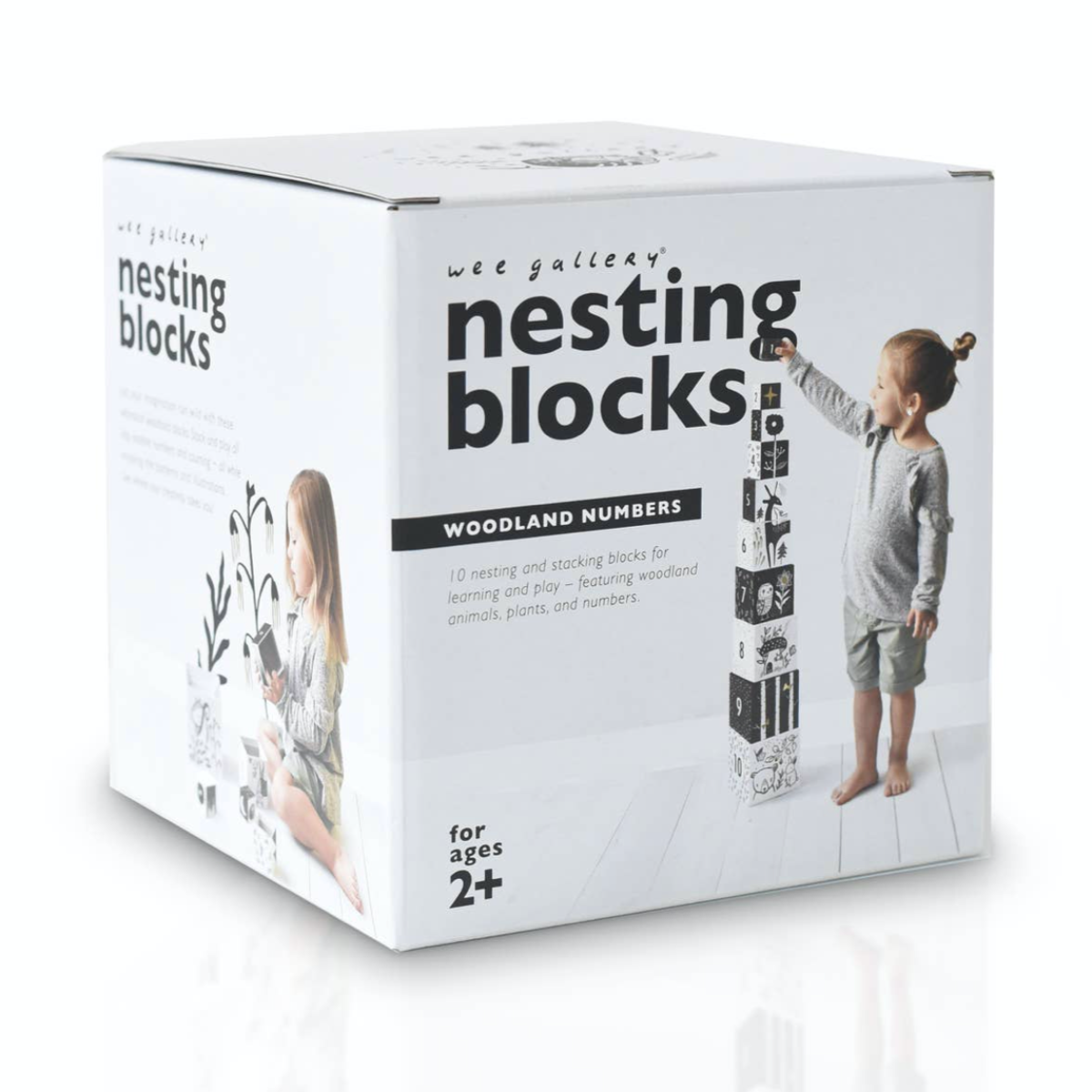 Woodland Numbers Nesting Blocks