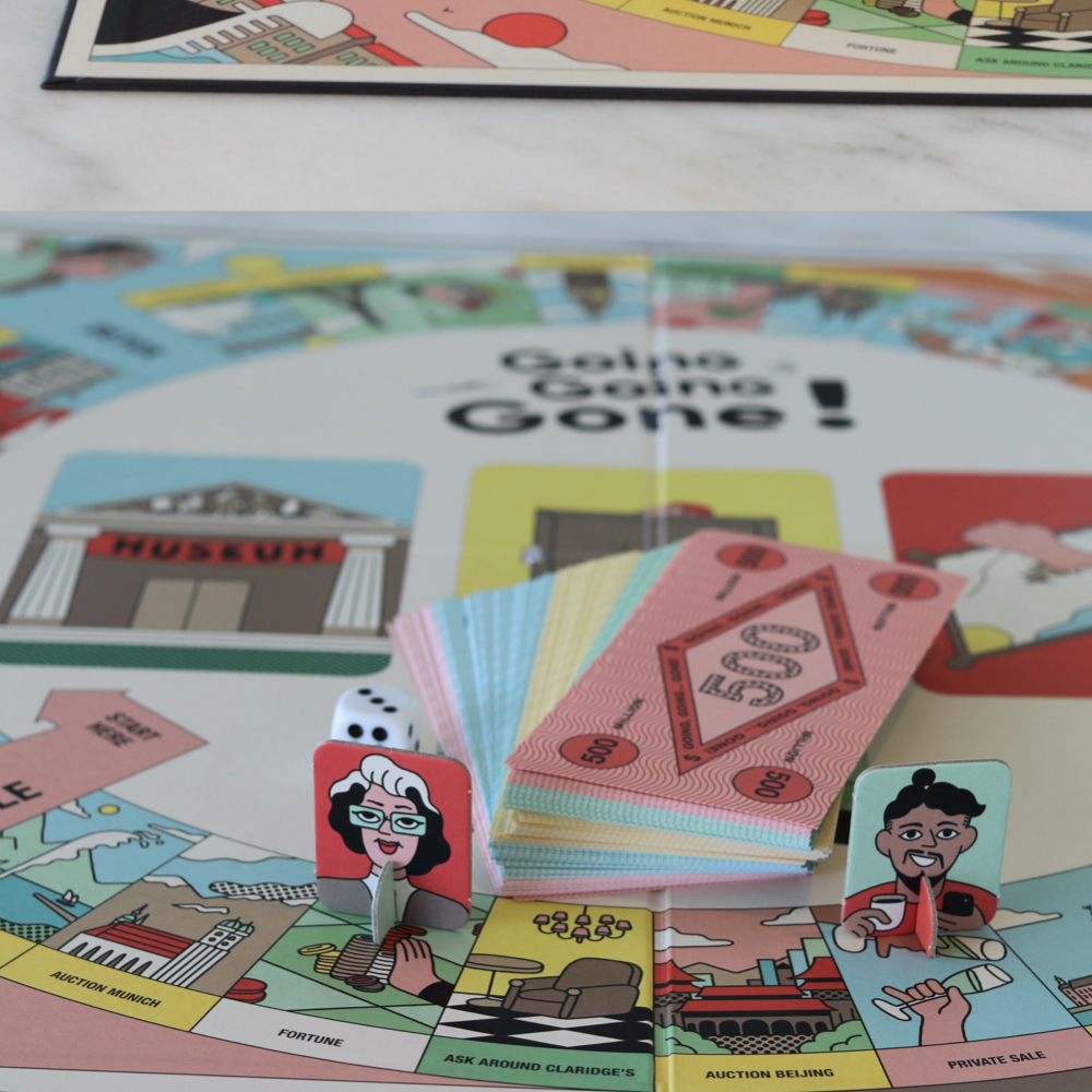 Going, Going, Gone!: A High-Stakes Board Game (Travel the World. Make "private deals". Visit art fairs. Outbid your Friends)