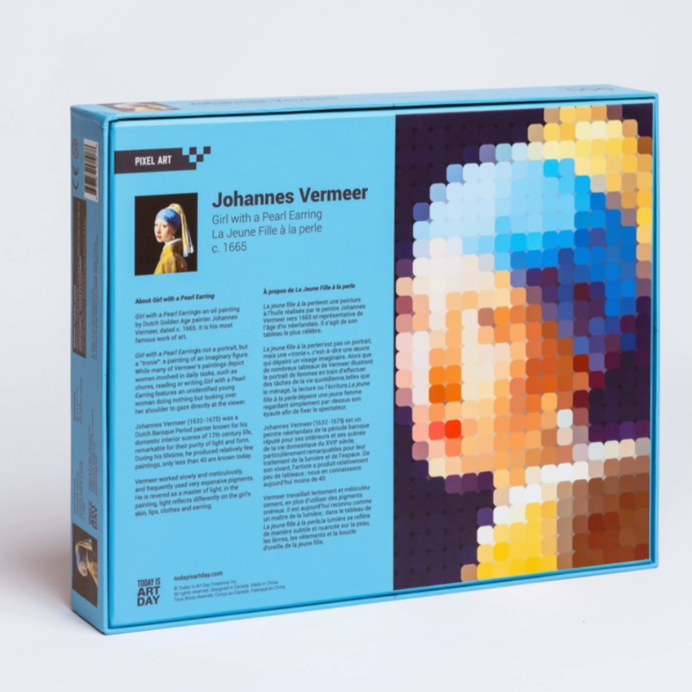 Pixel Art Puzzle- Vermeer - Girl with Pearl Earring