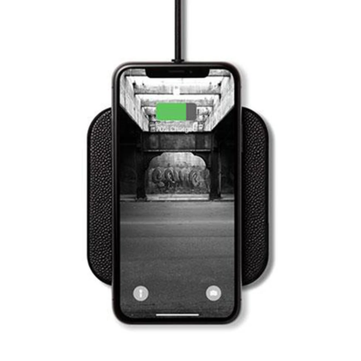 COURANT CATCH:1 Wireless Charger in Black Leather