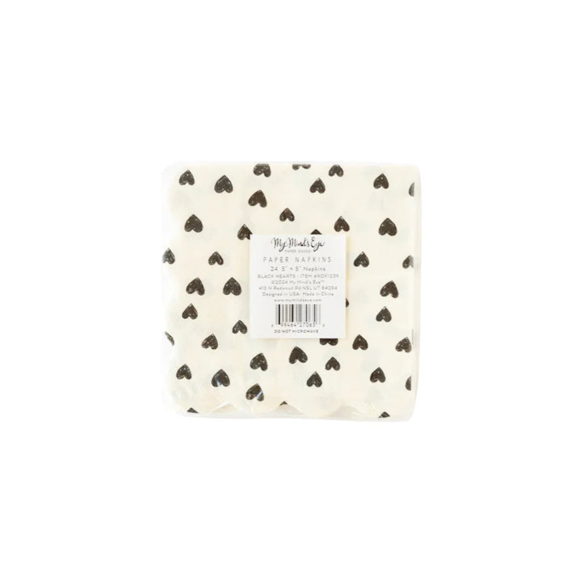 Black Hearts Cocktail Napkins