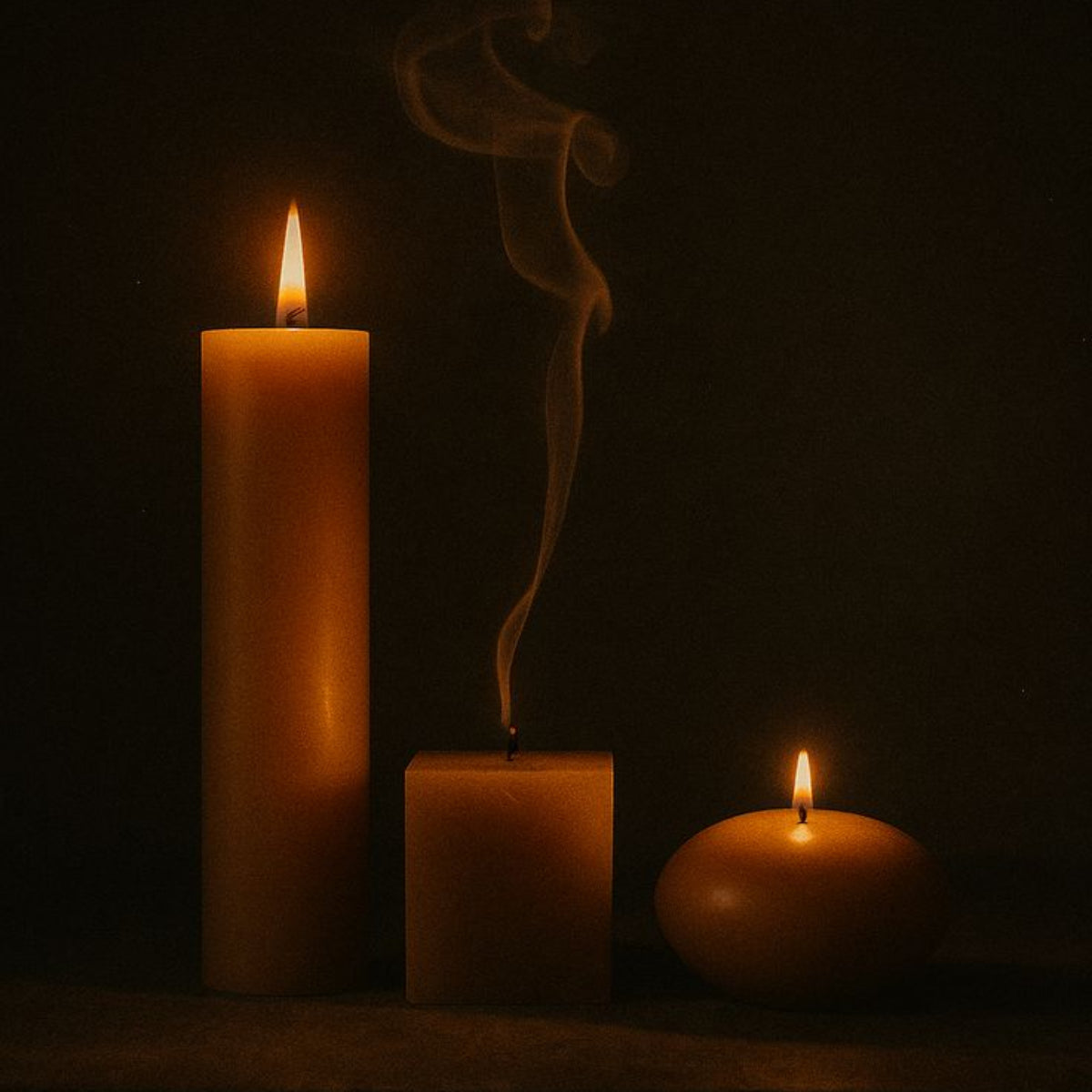 Natural Beeswax Candle Set