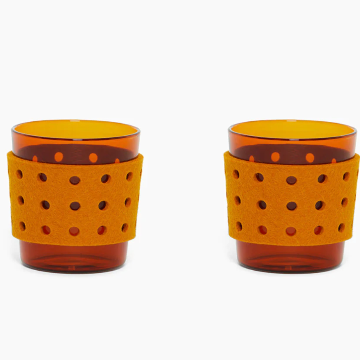 Perforated Felt Sleeve Small - 2 Pack In Turmeric