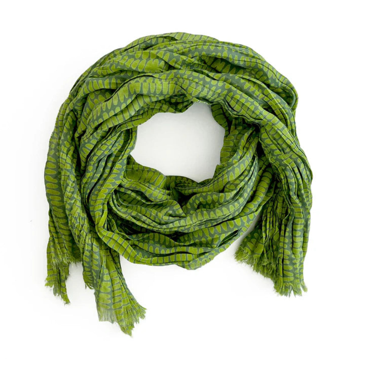 Seeds Cotton Scarf in Forest/Pine