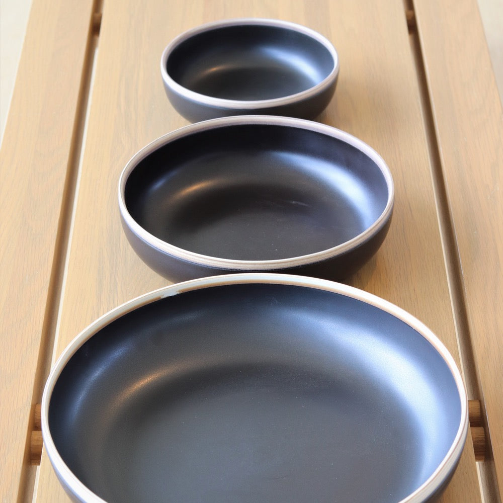 Glazed Porcelain Nesting Bowl Set