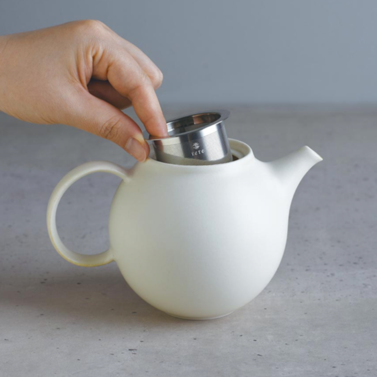 Black Pebble Porcelain Teapot
